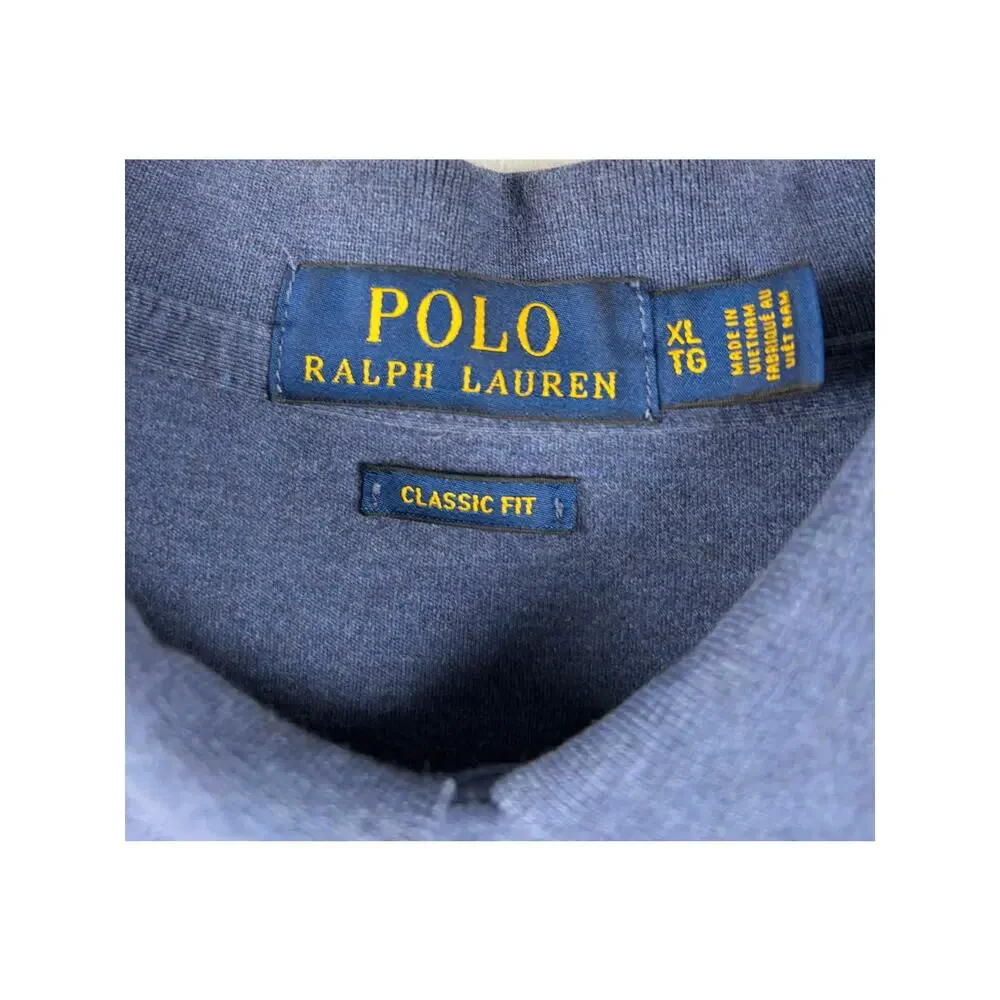 Polo Ralph Lauren Men's Classic Fit Soft Touch Navy Heather Polo - Size XL
